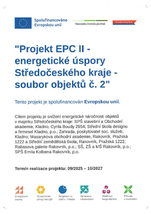 EPC II - Projekt energetické úspory Středočeského kraje