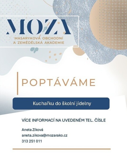 MOZA nabízí pozici kuchařky