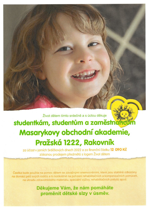 Charitativní počin MOA Rakovník