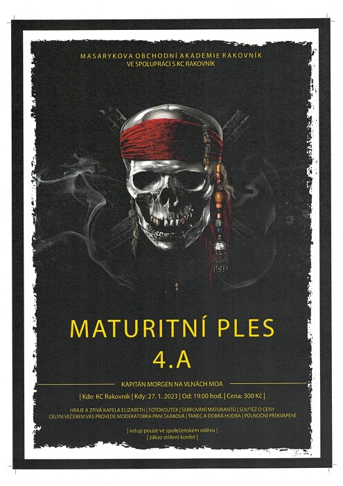 105. maturitní ples MOA Rakovník - 4. A