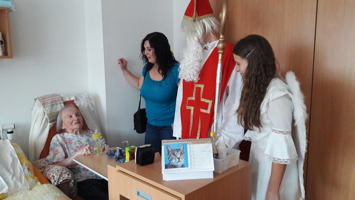 Mikuláš na MOA a v Domově seniorů