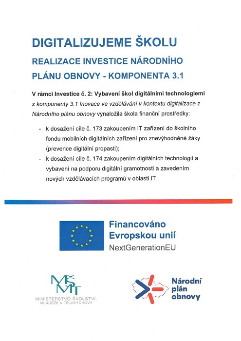 Implementace komponenty 3.1 Národního plánu obnovy