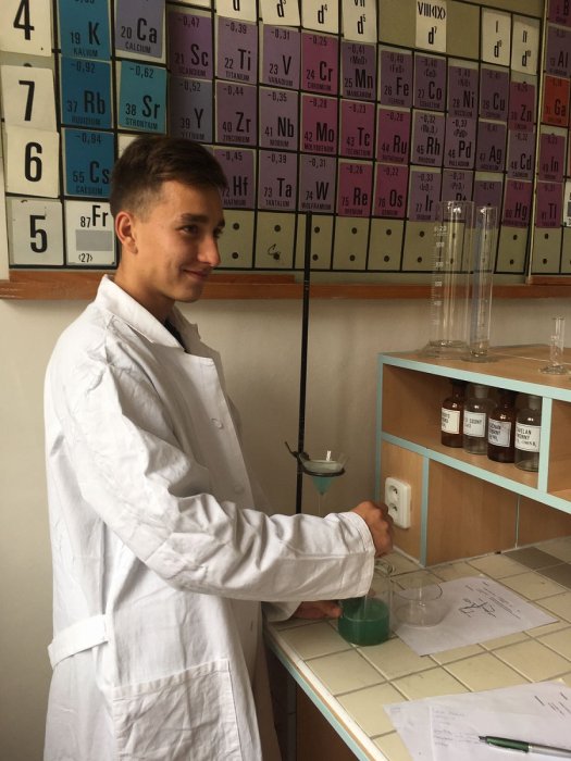 Poprvé v chemické laboratoři